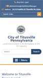 Mobile Screenshot of cityoftitusvillepa.gov