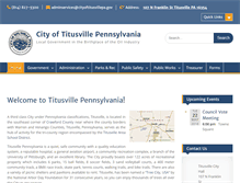 Tablet Screenshot of cityoftitusvillepa.gov